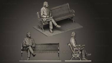 Statues of famous people (STKC_0137) 3D model for CNC machine